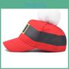 Cotton Baseball Hat With Wool Pompom And Adjustable Band For Casual Use Outdoor