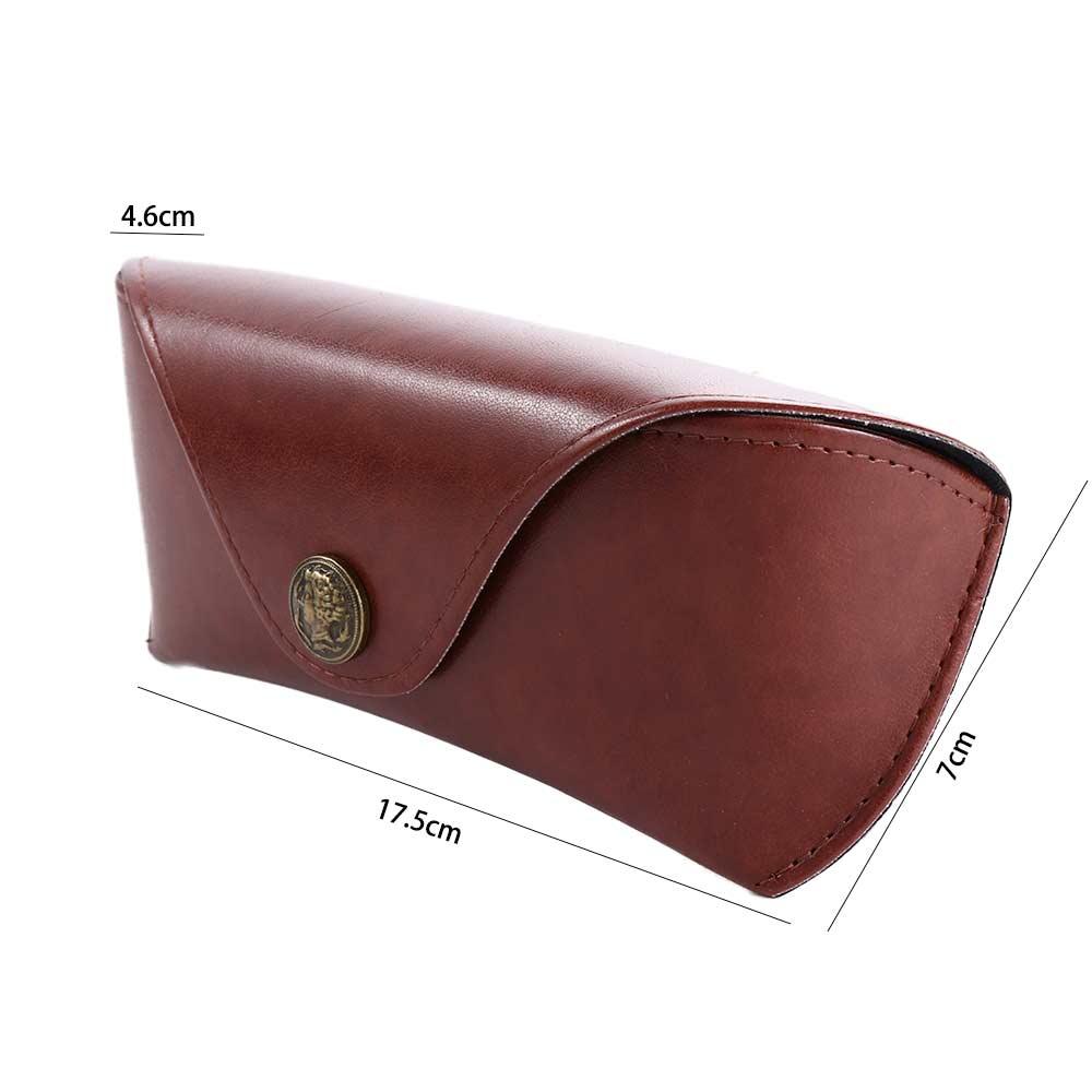 Glasses Box Male Eyewear Protector Case Sunglasses Pouch Eye Glasses Holder Leather Glasses Case