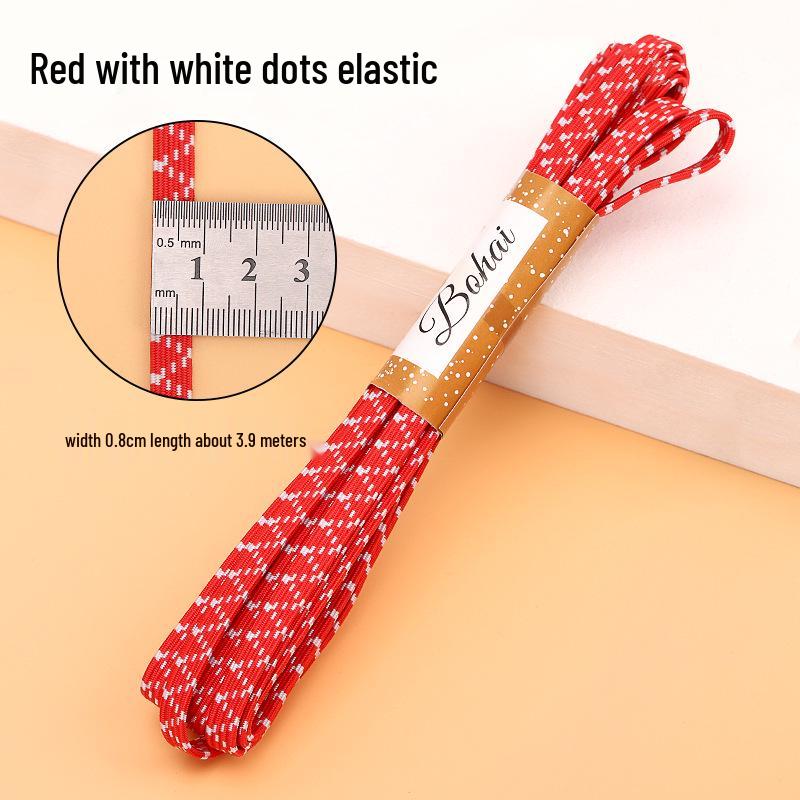 Durable Double-Layer Elastic Band for Waistbands - High Elasticity Flat Rubber Cord