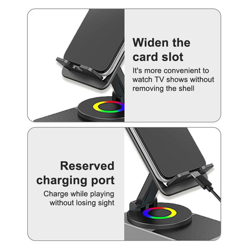 Universal Wireless Speaker Phone Holder For Iphone For Samsung Huawei Xiaomi Foldable Tablet Stand Bracket For Video Tv Movie