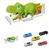 New Dinosaur Toy Play Vehicle Game For Boy Car Carrier Truck Children Montessori Gift Kid Racing Track with Children Mini Car