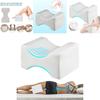 Memory Foam Knee Pillow For Side Sleepers With Ergonomic Design And Breathable Cover