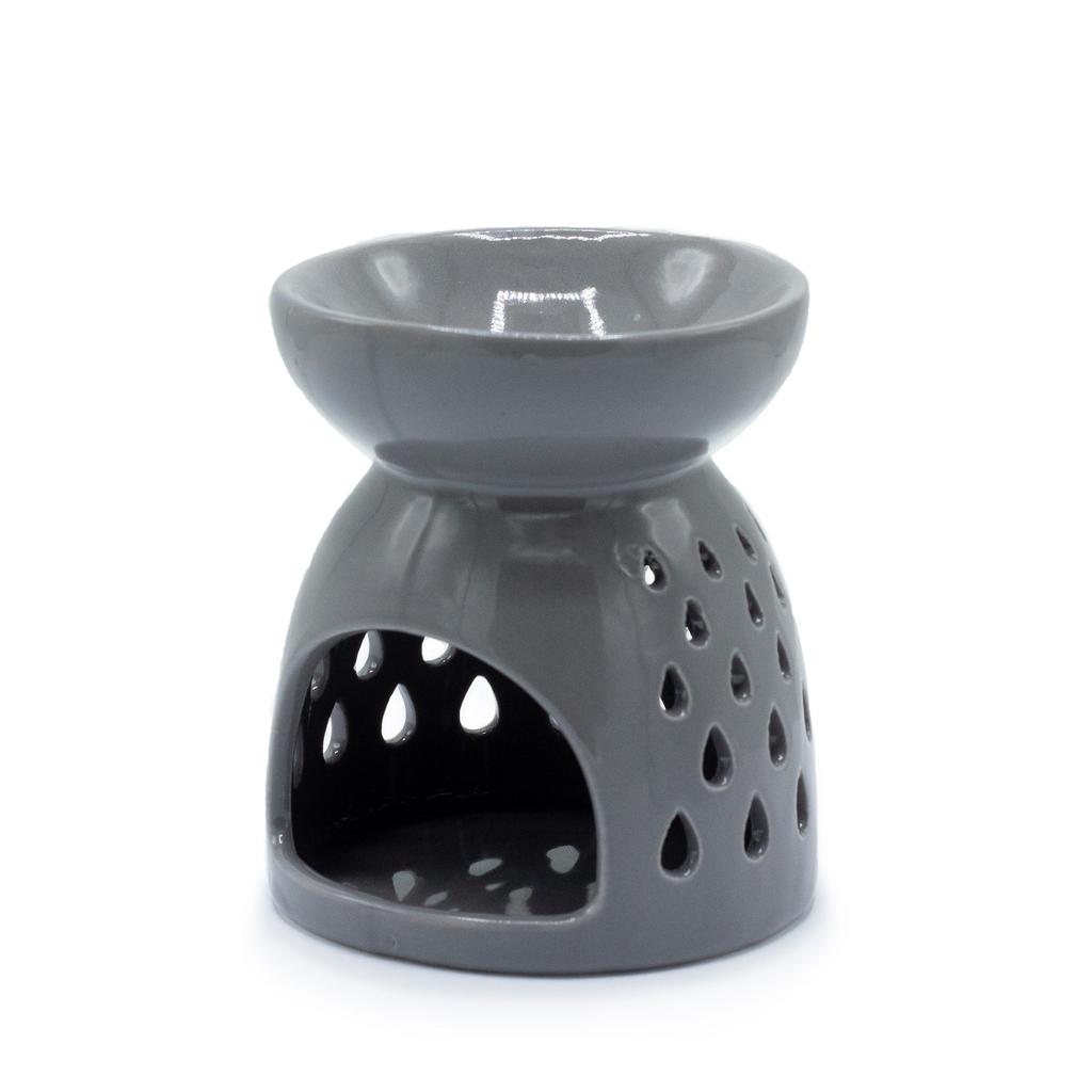 Oil Burner Teardrop Cutout Grey