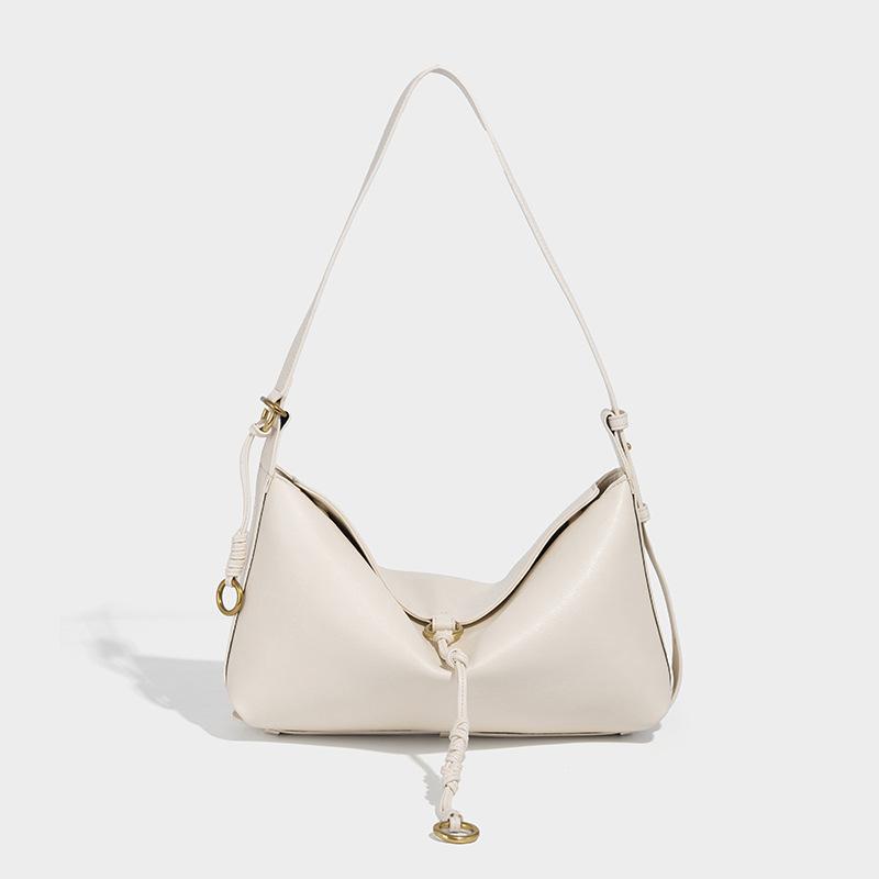 

Niche Design High-Quality Crossbody Bag 2025 New Retro Commuter Tote Bag Fashion Versatile Single Shoulder Dumpling Bag бежевий