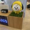 [USED] Not available in Japan, Korea official shop limited BT21 digital desk clock Chimmy