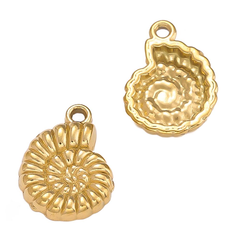 2Pcs Stainless Steel Ocean Theme Shell Starfish Turtle Conch Charms for DIY Handmade Earring Necklace Bracelet Jewelry Making