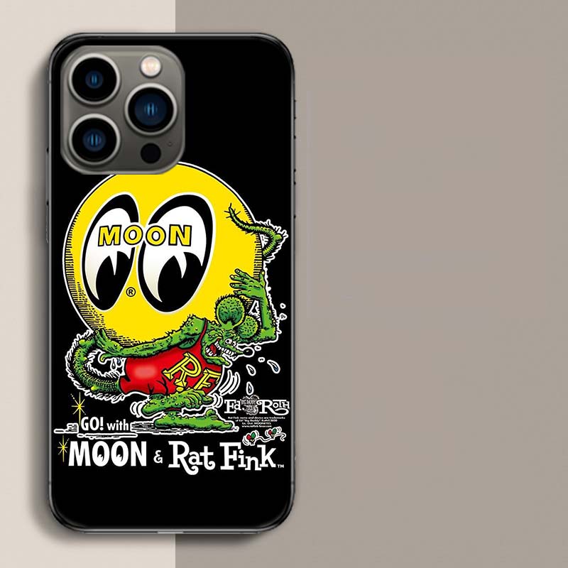 Surf Cool Rat F-Fink Phone Case For Iphone 17 Air 15 Pro 14 Plus 16 Pro Max 12 13 Mini 11 16E X XS Cover Cute Fundas