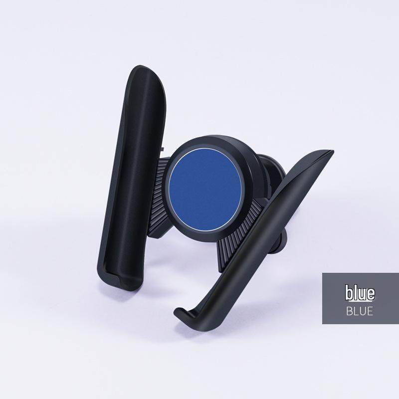 Gravity-Fed Retractable Car Phone Holder with Air Vent and Dashboard Suction Cup. Default синий