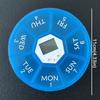 7 Compartments 7-Day Pill Organizer Large Capacity Timed Reminder Medication Box  Home