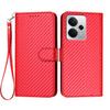 For Realme P3 5G/Realme Neo7x 5G/Realme 14 5G Wallet Case with Strap Carbon Fiber Texture Leather Mobile Cover