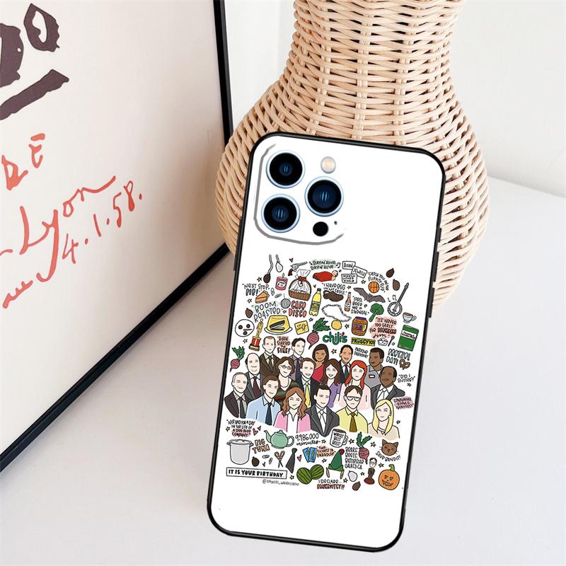 The Office Dunder Mifflin Phone Case For iPhone 15 Pro Max 14 13 12 11 16 Pro Max Mini XR 15 16 Plus 16e Back Cover