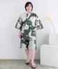[Kyouetsu] Jinbei (Japanese summer wear) - Single item or top and bottom set - Women's loungewear - Cotton - Free wide size - FW (Green Shade Classic
