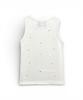 Bonseullipi Crystal Stud Tank Top (White)