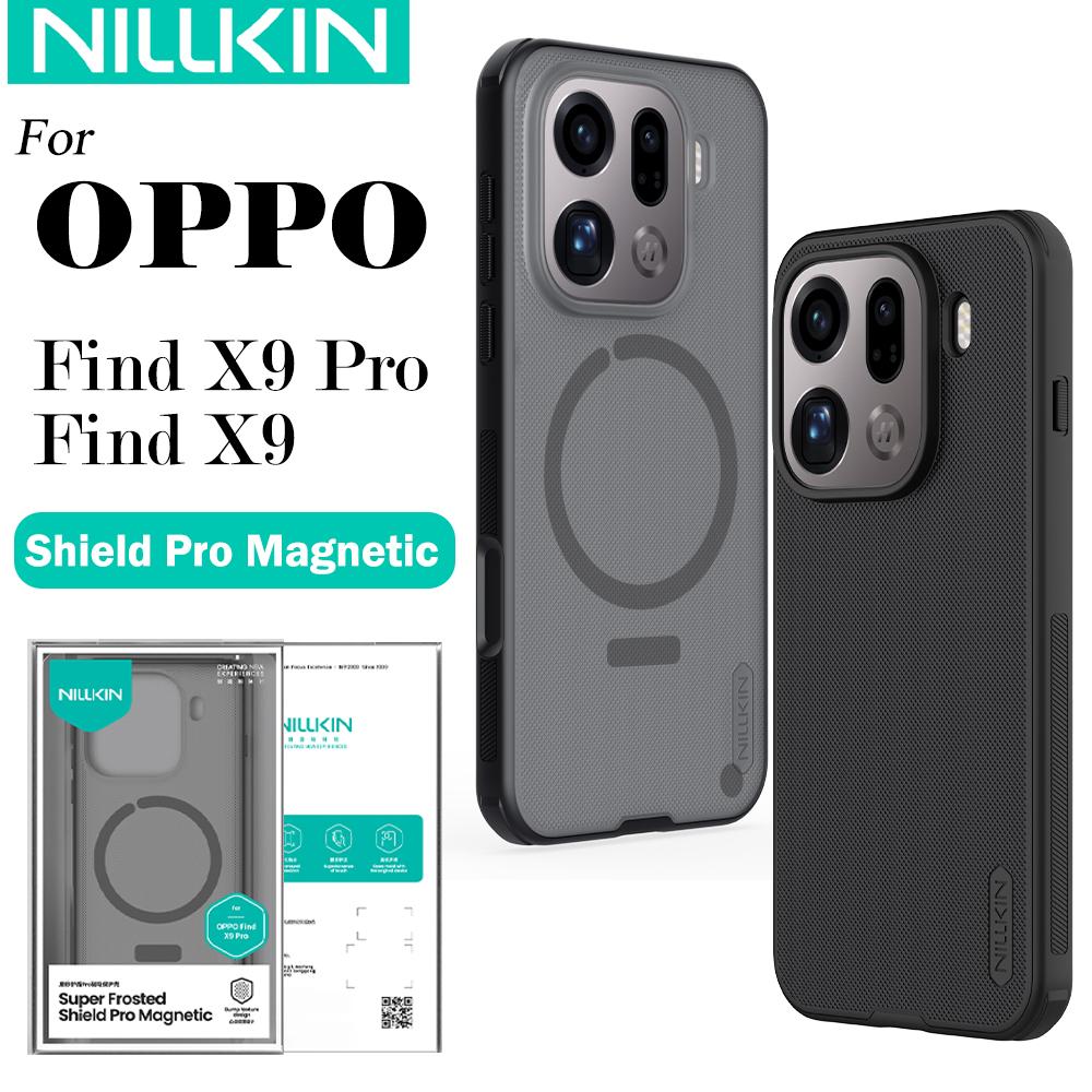 Nillkin Für OPPO Find X9 Pro Find X9 Magnetische Super Frosted Shield Pro Handyhülle Anti-Fingerabdruck Stoßfeste Rückabdeckung