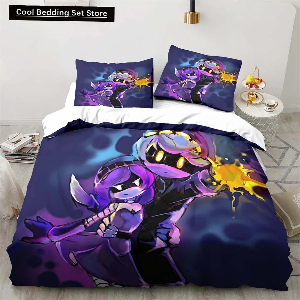 New 3D Print Murder-Drones Cartoon Bedding Set,Duvet Cover Bed Set Quilt Cover Pillowcase,King Queen Twin Size Boys Girls Adults