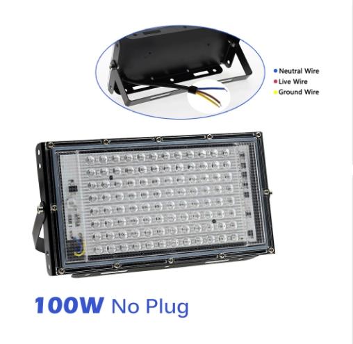 50W 100W Led UV Floodlight Ultraviolet Stage Lamp  LED Stage Blacklight Waterproof Disco Party Stage Backlight