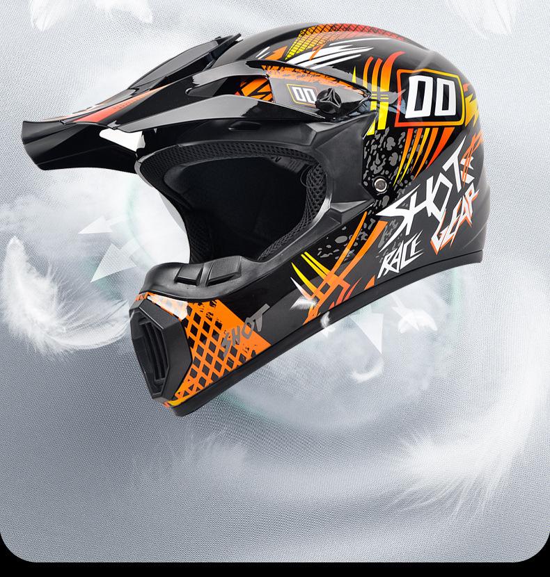 DOT Certified Cross-Border Full Face Off-Road Motorcycle & Mountain Bike Helmet