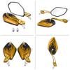 1 Pair of  Scooter Aluminum Flame Pattern Side Rear View Mirrors for  M8M10 Universal Motorcycle