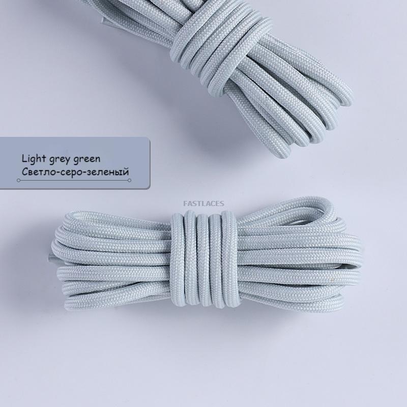 1pair Round Shoelaces Polyester Solid Classic For Yezy Sports Boot Bold Shoeslace Sneaker Shoe Laces Shoes Strings