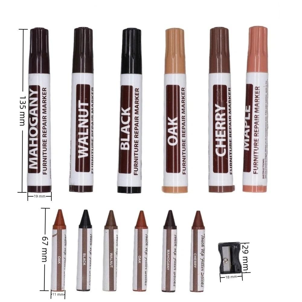 13PCS Multi Tone Assortment Wood Furniture Repair Pen Scratch Concealing