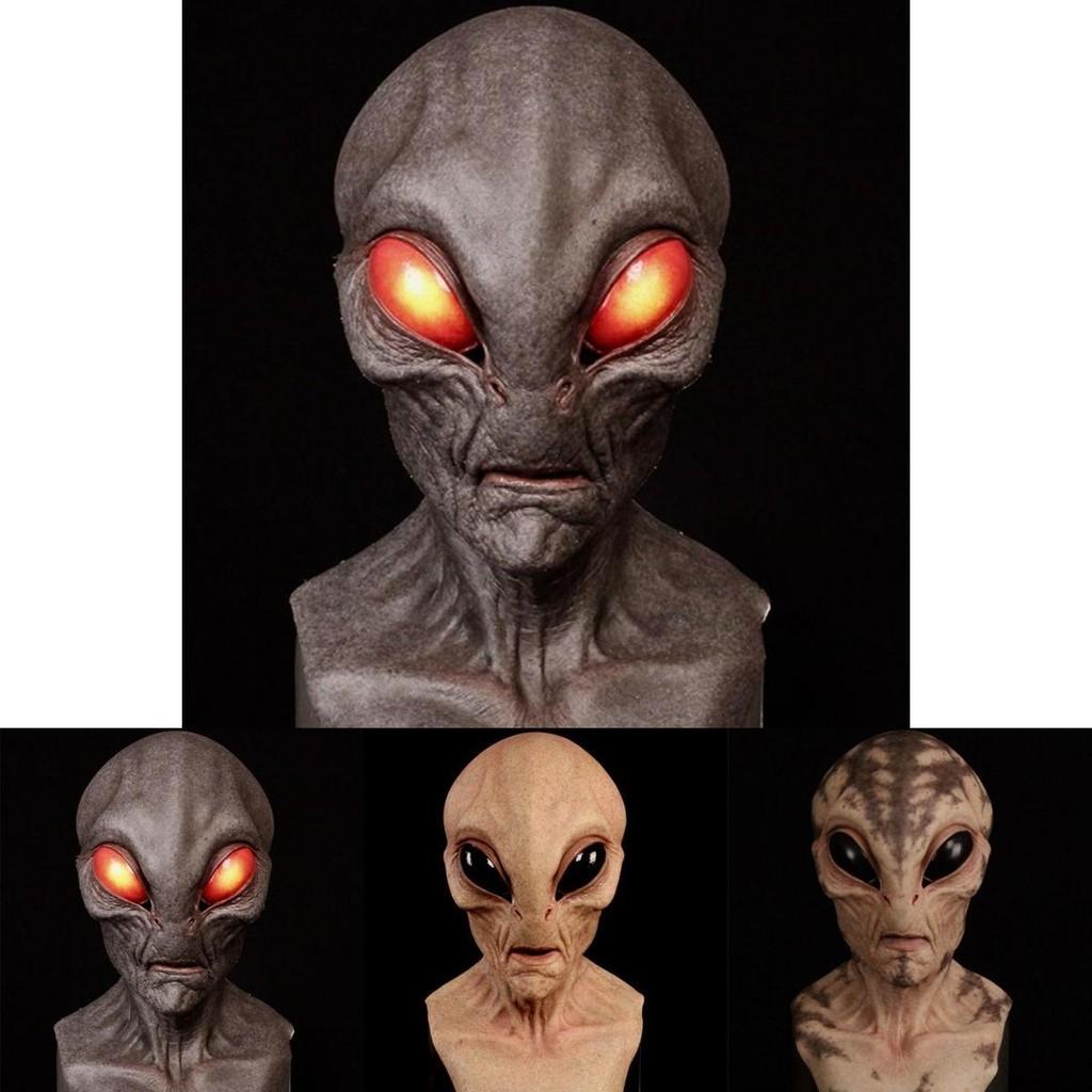 Unique Design Alien Mask For Halloween Full Head Alien Mask With Terrifying Features