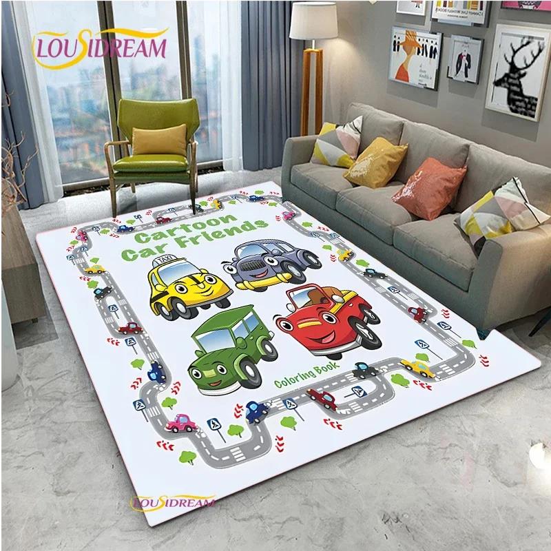 Teppich Straßenverkehr Routenkarte Teppich Wohnzimmer Sofa Couchtisch Schlafzimmer Teppiche Küche Kinderspiel Anti-Rutsch Bodenmatte Heimdeko