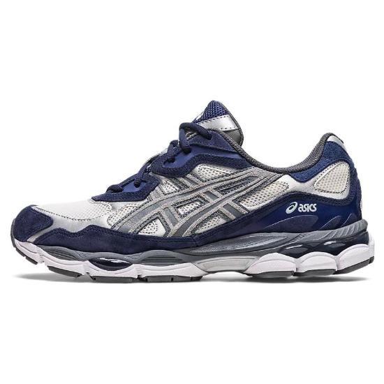 Asics Gel NYC Navy Steel Unisex Freizeitschuhe Blau Creme 1201A789-100