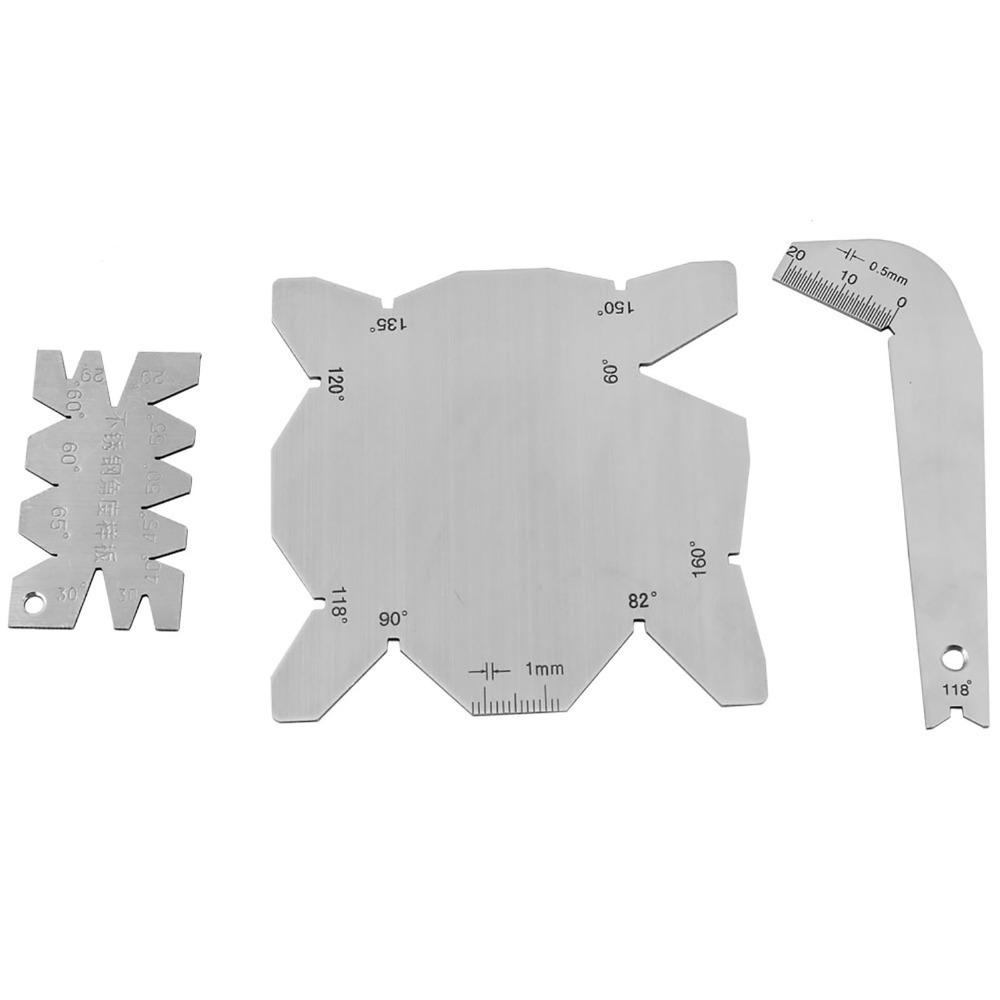 

3 pcs Stainless Steel Drill Bit Angle Gauge Set Metalworking, Woodworking, and DIY Tool Maintenance
