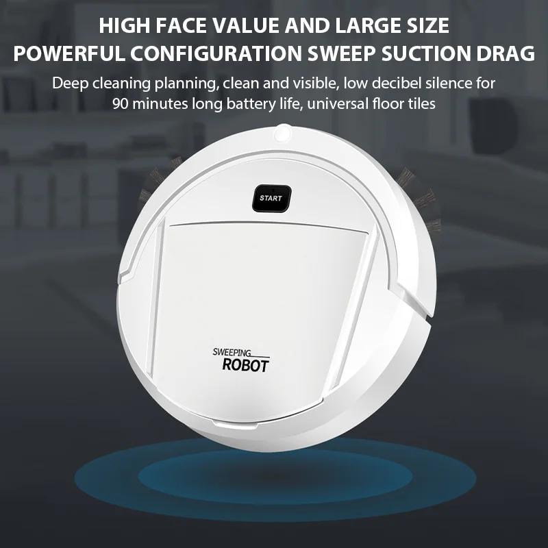 2025 New Automatic Robot Vacuum Cleaner Smart Sweeping Dry Wet Cleaning Machine Charging Intelligent Vacuum Cleaner for Home