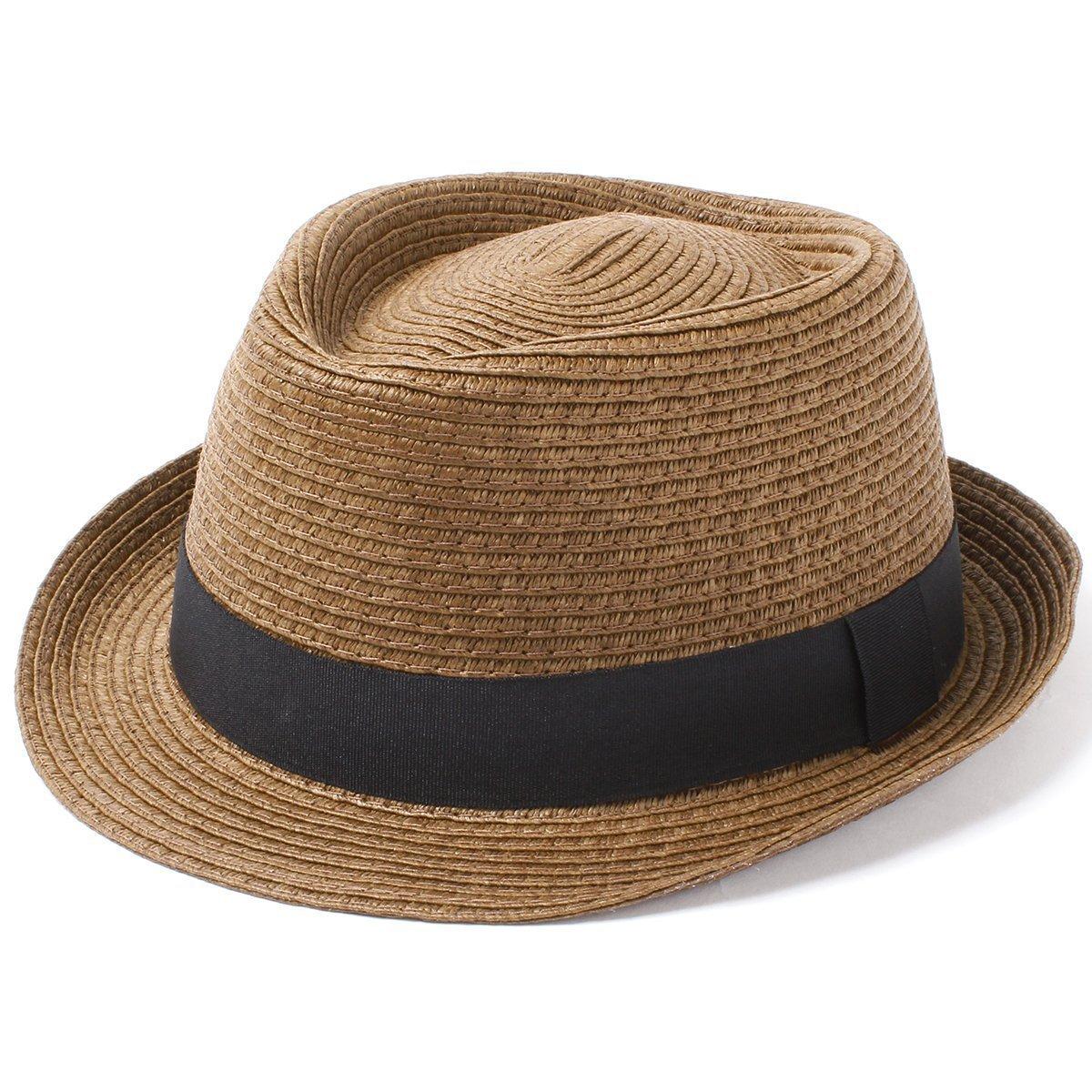 

Базовая шляпа-федора с короткими полями, один размер, коричневая, 57см-59см, Все, Мужская, коричневый