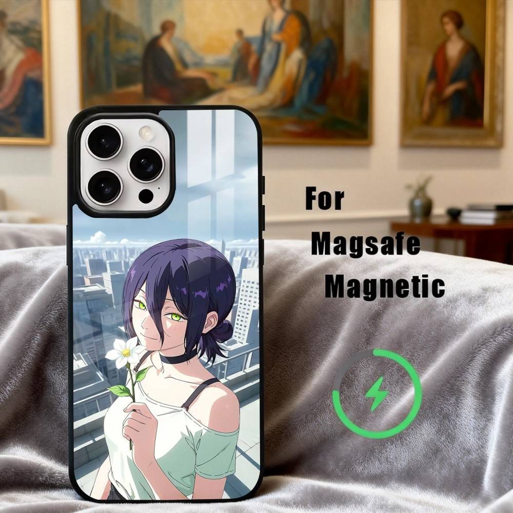 C-Kettensäge M-Mann R-Reze Arc Handyhülle Für iPhone 17,16,15,14,13,12,Plus,Pro,Max für Magsafe Magnetisches Kabelloses Laden