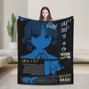 Bocchi the Rock! Hitori Gotou Blankets Anime Flannel Vintage Warm Throw Blankets for Bed Sofa Summer