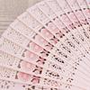 Handcrafted Carved Wooden Folding Fan