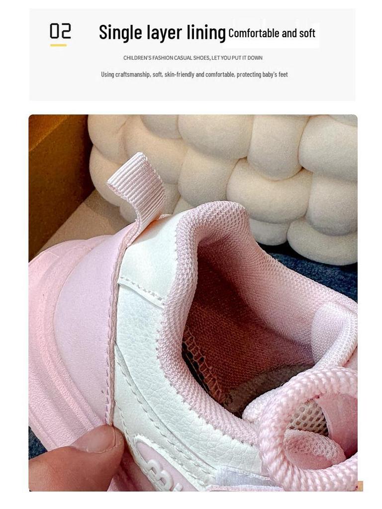 2025 Autumn/Winter Girls' Cartoon Sports Shoes - Plus Velvet, Warm Cotton, Stylish Casual Sneakers for Kids