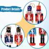 6 Pieces Christmas Nutcracker Ornaments Decorative Statues 5 Inch Figures Decor