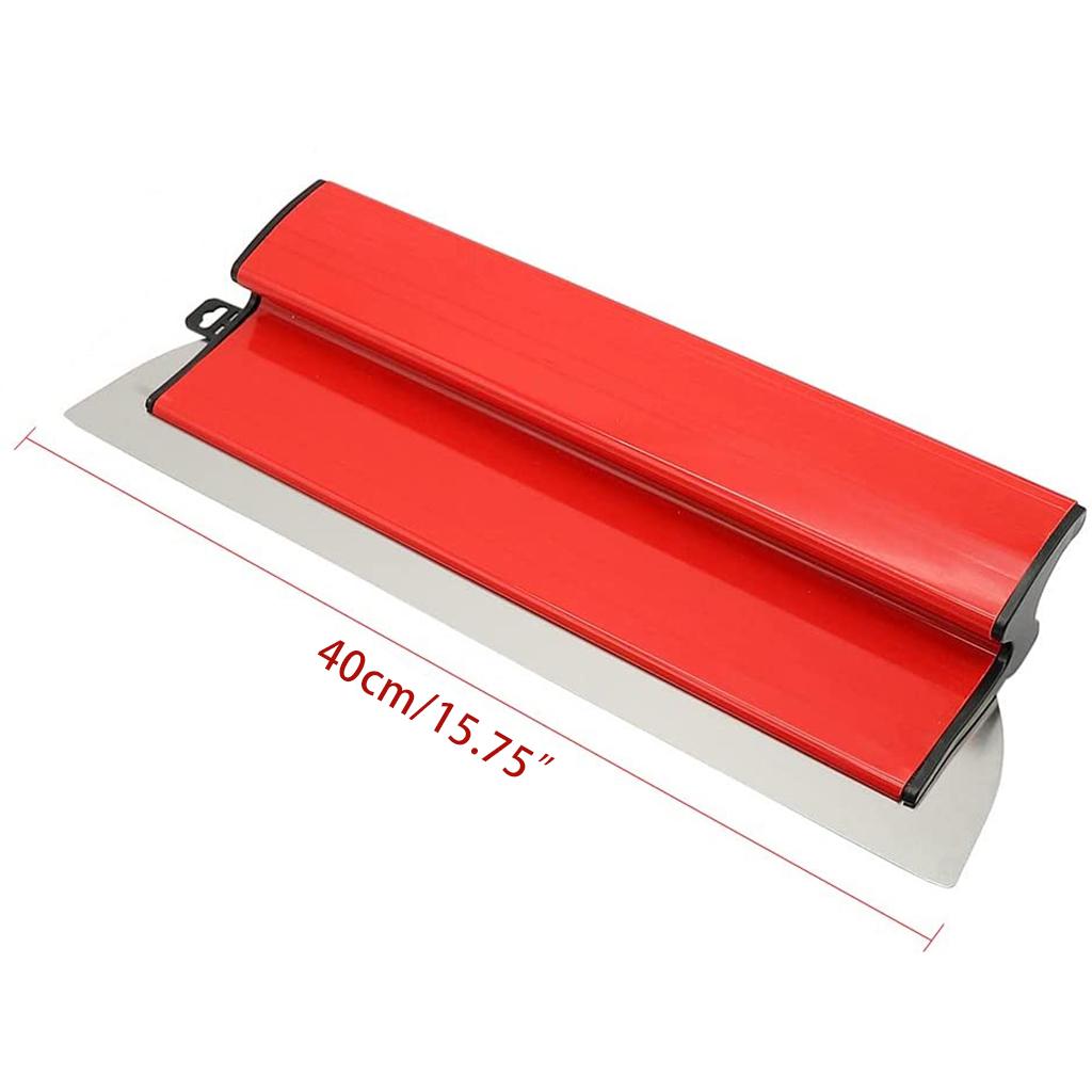Spatola Lisciante per Stuccatura Cartongesso Professionale Design Ergonomico Acciaio Inossidabile Durevole 15,75"40cm Strumento di Finitura
