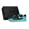 Air Force 1 Rutschfest Abriebfest Niedrig geschnitten Skateboard Schuhe Unisex Schwarz Tiffany CW2288-001(Team80-SBOX)