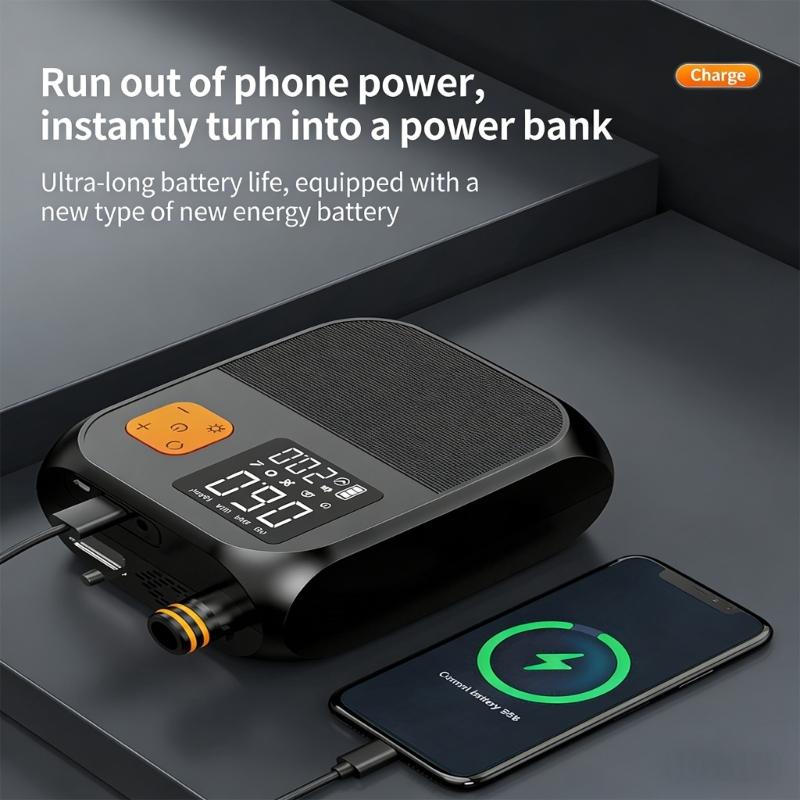Potente gonfiatore wireless con batteria da 8000 mAh per materassini galleggianti e attrezzatura per piscine gonfiabili