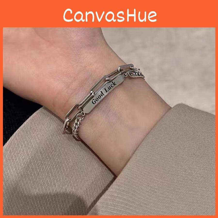 Geometric Titanium Unique Steel Bracelet For Men And Women Fashionable Streetwear