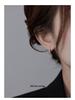Banyan Tree S925 Silver Punk Hip-Hop Zircon Pointed Hoop Earrings for Women