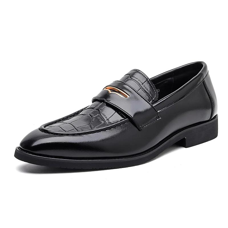 Fashion Casual Men's Loafers Classic Comfortable Business Style Adult Leather Shoes Party Black and Brown Are Versatile  Zapatillas Male