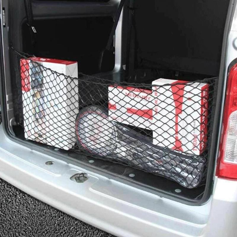 Trunk Storage Net Rear Cargo Net Easy Installation & Reliable Organizers Efficient & Secure Fixation Set for Vehicles