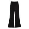 Women's Black High-Waist Slimming Micro Flare Pants - Spring/Autumn 2025 Collection