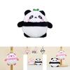 Cute Panda Plush Toy Keychain Short Plush Stuffed Doll For Couples