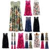 Stylish Women's Summer Sleeveless Floral A Line Dress Perfect For Cocktail Parties And Beach Days