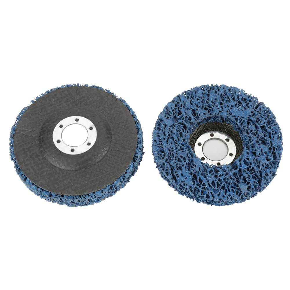 2Pcs 115mm Blue Poly Strip Wheel Disc Paint Rust Removal Tool for Angel Grinders