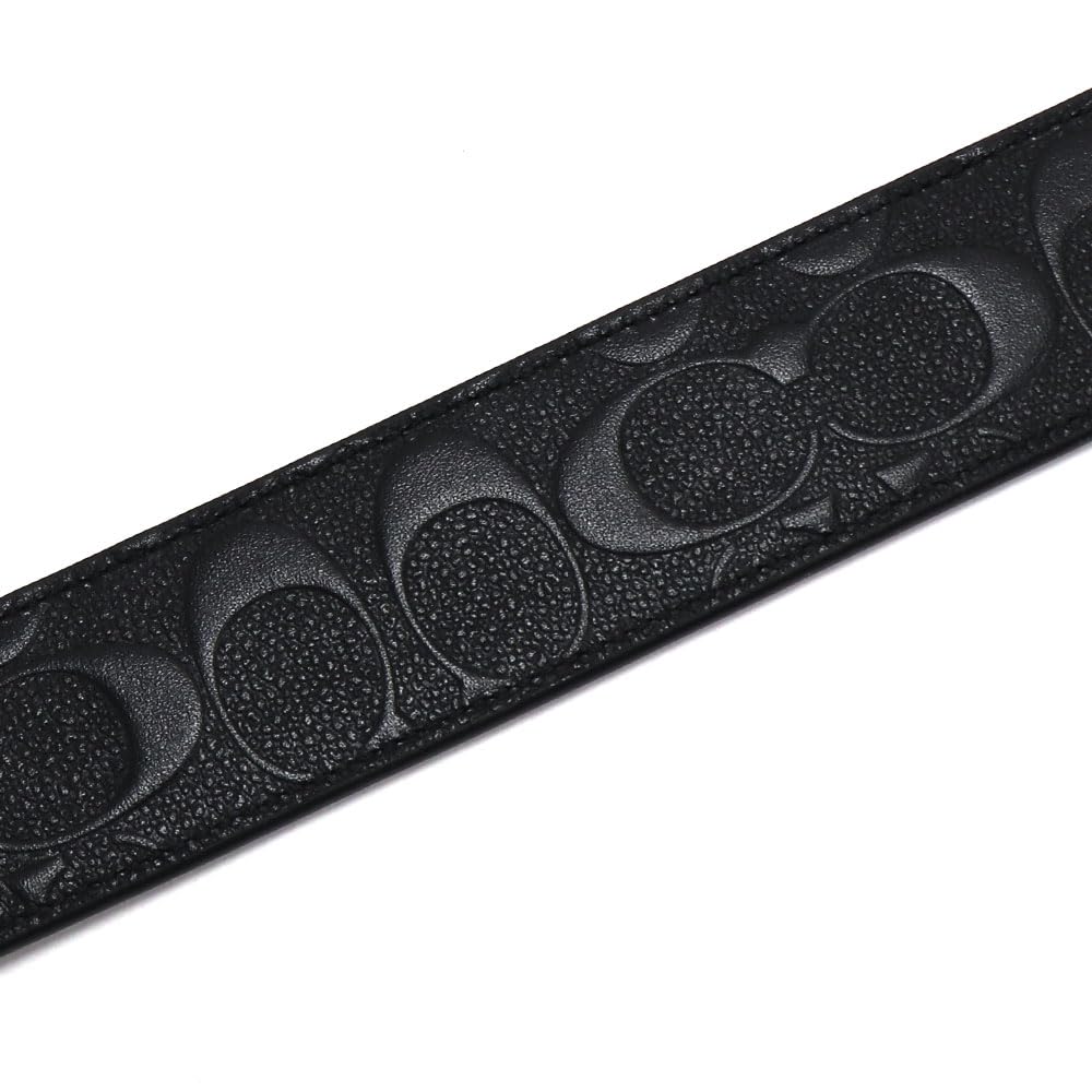 Black X Dark CQ009 QBLVW [Coach] Men's Belt, Reversible, Saddle, [Used]