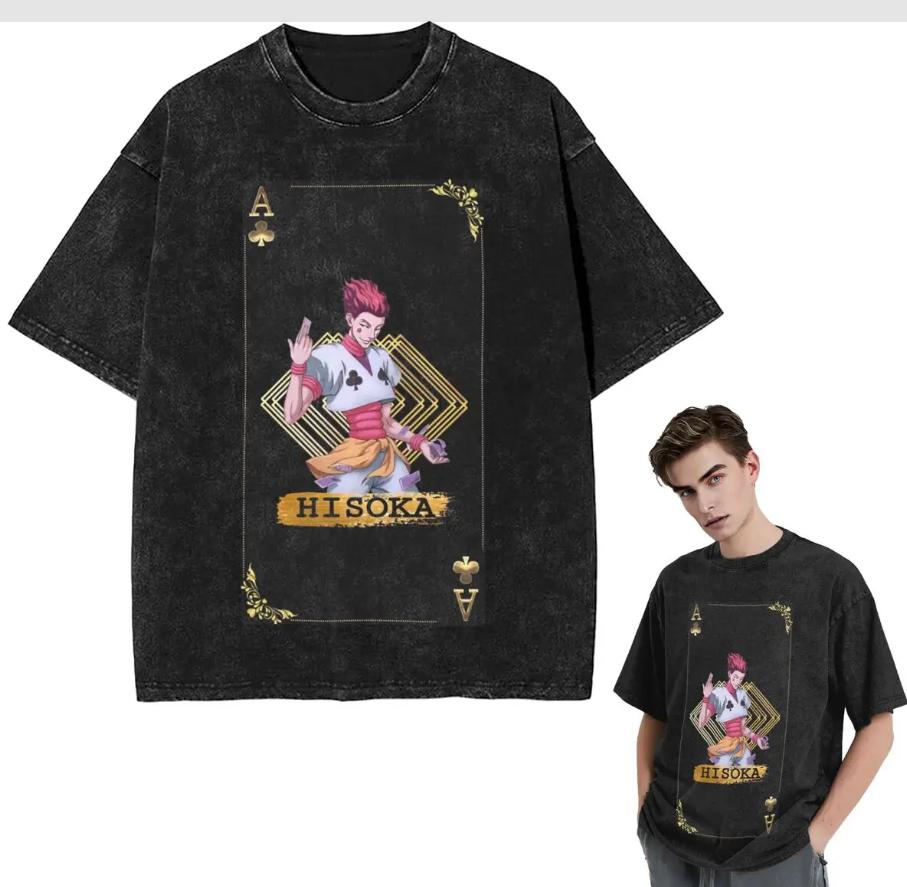 Washed Vintage Anime Hellsing Ultimate Tshirt Mens Clothing Manga Alucard Eyes T Shirt Male Plus Size Streetwear Best Selling L