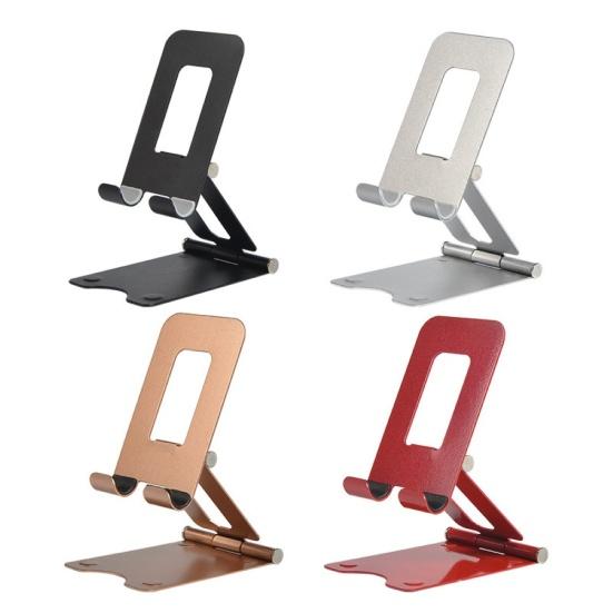 Universal Double Folding Cell Phone Tablet Adjustable Desk Holder Stand Bracket