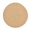 Round Linen Dining Placemat 38cm Diameter Heat Resistant for Tables